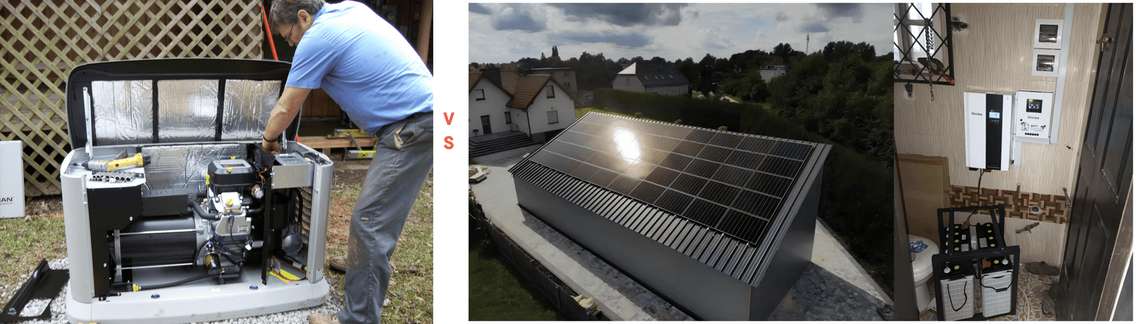 diesel power generator vs solar power generator min