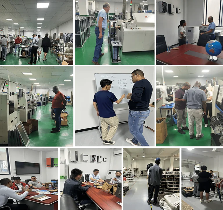 customers visit inverter factory min