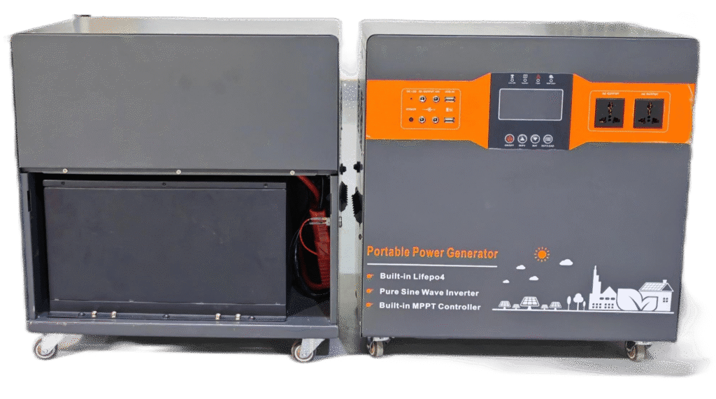 Power Your Home Anywhere: 1KW-5KW All-in-One Solar Generator by Swina