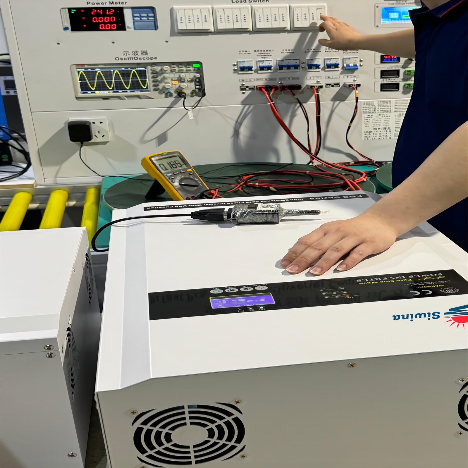 inverter testing in factory